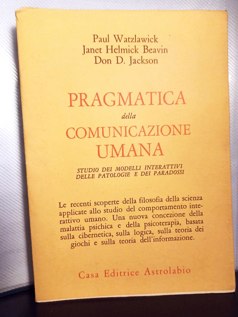Pragmatica della comunicazione umana copertina libro